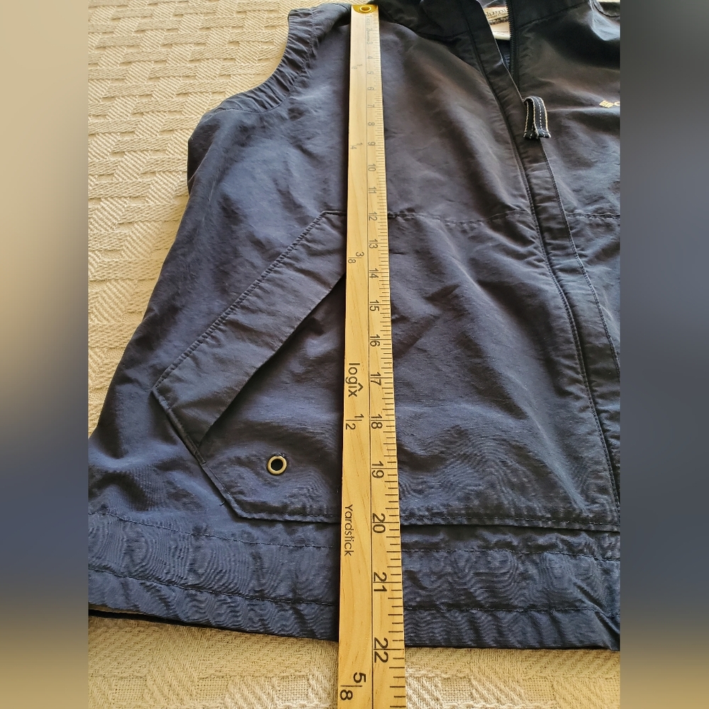 Columbia Sportswear Vintage Tech Vest Navy Blue Full Zip - Picture 4 of 7